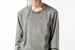 画像をギャラリービューアに読み込む, 11 BY BORIS BIDJAN SABERI LONG SLEEVE TEE "L-S1B-F-1101" (ACID GREY)