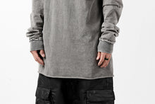 画像をギャラリービューアに読み込む, 11 BY BORIS BIDJAN SABERI LONG SLEEVE TEE "L-S1B-F-1101" (ACID GREY)