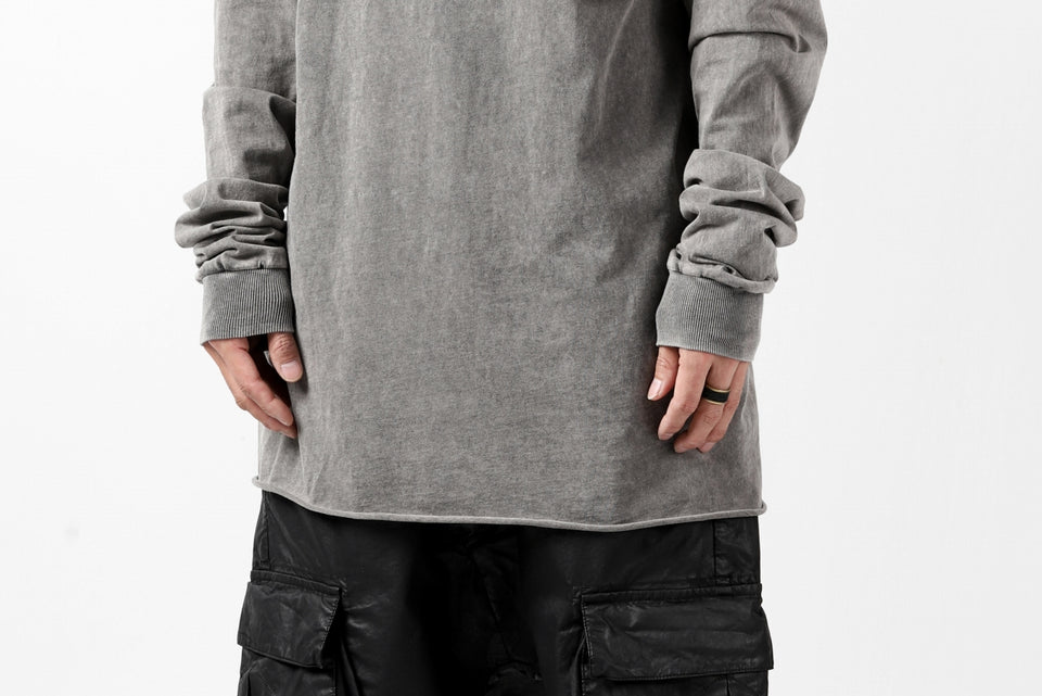 画像をギャラリービューアに読み込む, 11 BY BORIS BIDJAN SABERI LONG SLEEVE TEE "L-S1B-F-1101" (ACID GREY)