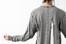 画像をギャラリービューアに読み込む, 11 BY BORIS BIDJAN SABERI LONG SLEEVE TEE "L-S1B-F-1101" (ACID GREY)