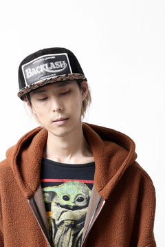 Load image into Gallery viewer, ISAMU KATAYAMA BACKLASH KANGAROO SUEDE MESH CAP (LEOPARD)