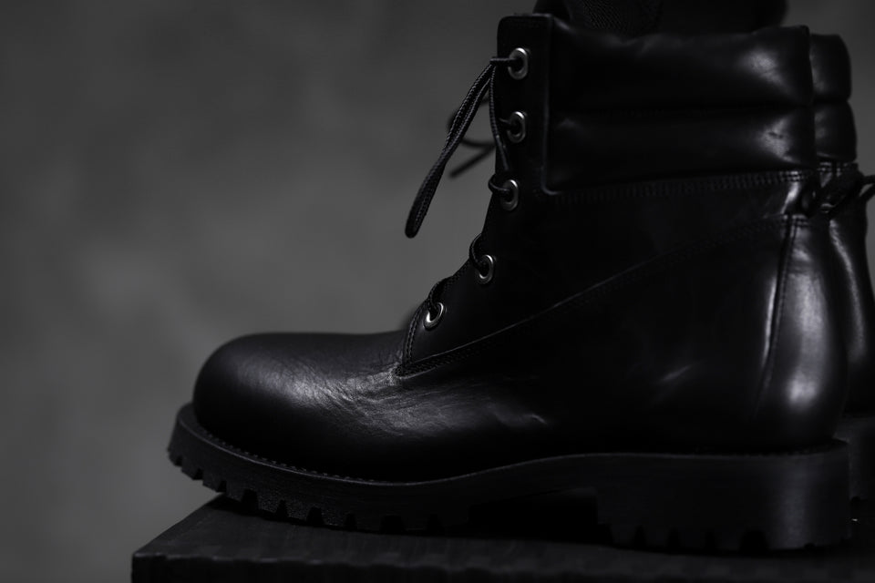 画像をギャラリービューアに読み込む, Portaille exclusive LEX-W20 TREK Laced Boots / VACCHETTA SMOOTH (BLACK)