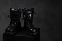 画像をギャラリービューアに読み込む, Portaille exclusive LEX-W20 TREK Laced Boots / VACCHETTA SMOOTH (BLACK / GOLD EYELET)