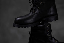 画像をギャラリービューアに読み込む, Portaille exclusive LEX-W20 TREK Laced Boots / VACCHETTA SMOOTH (BLACK / GOLD EYELET)