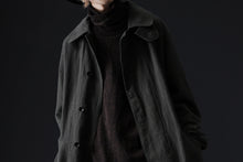 Load image into Gallery viewer, ISAMU KATAYAMA BACKLASH OVER COAT / GARMENT NATURAL DYED WOVEN + ELECTRIC HEATING LINER (LEAF)