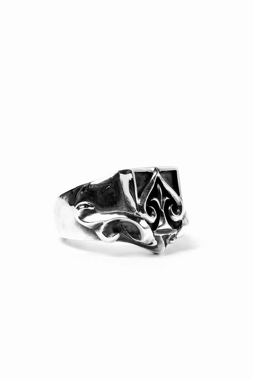 Loud Style Design - GET IN THE RING "HARD ACE" SILVER RING ※