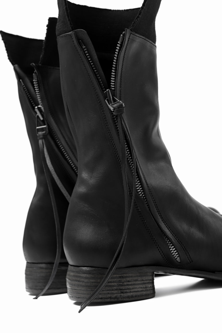 画像をギャラリービューアに読み込む, Portaille exclusive PL20 Layered Zip Boots (GUIDI FIORE / NERO)