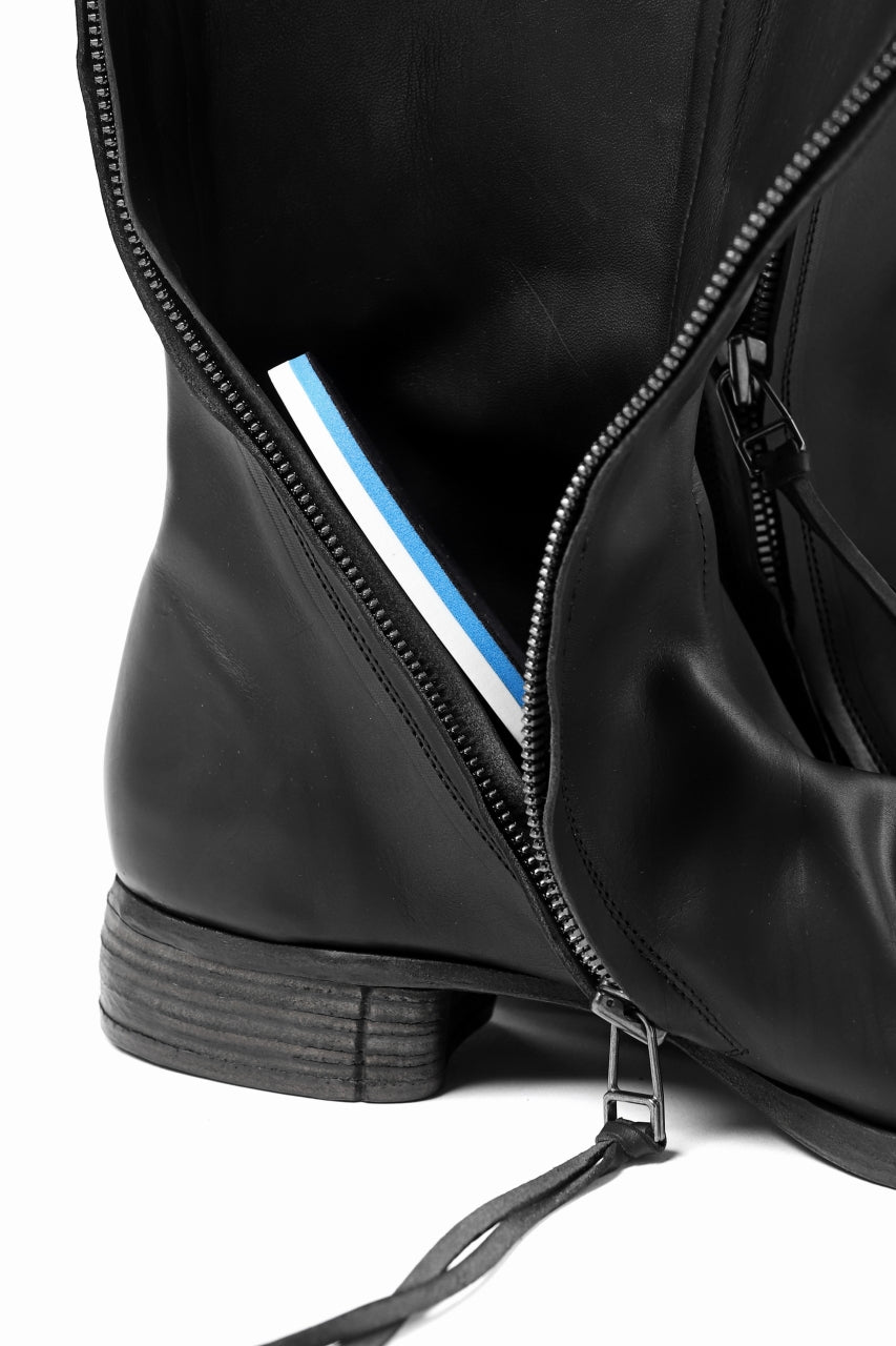 画像をギャラリービューアに読み込む, Portaille exclusive PL20 Layered Zip Boots (GUIDI FIORE / NERO)