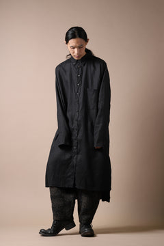 画像をギャラリービューアに読み込む, Aleksandr Manamis Long Box Pleat Shirt (BLACK)
