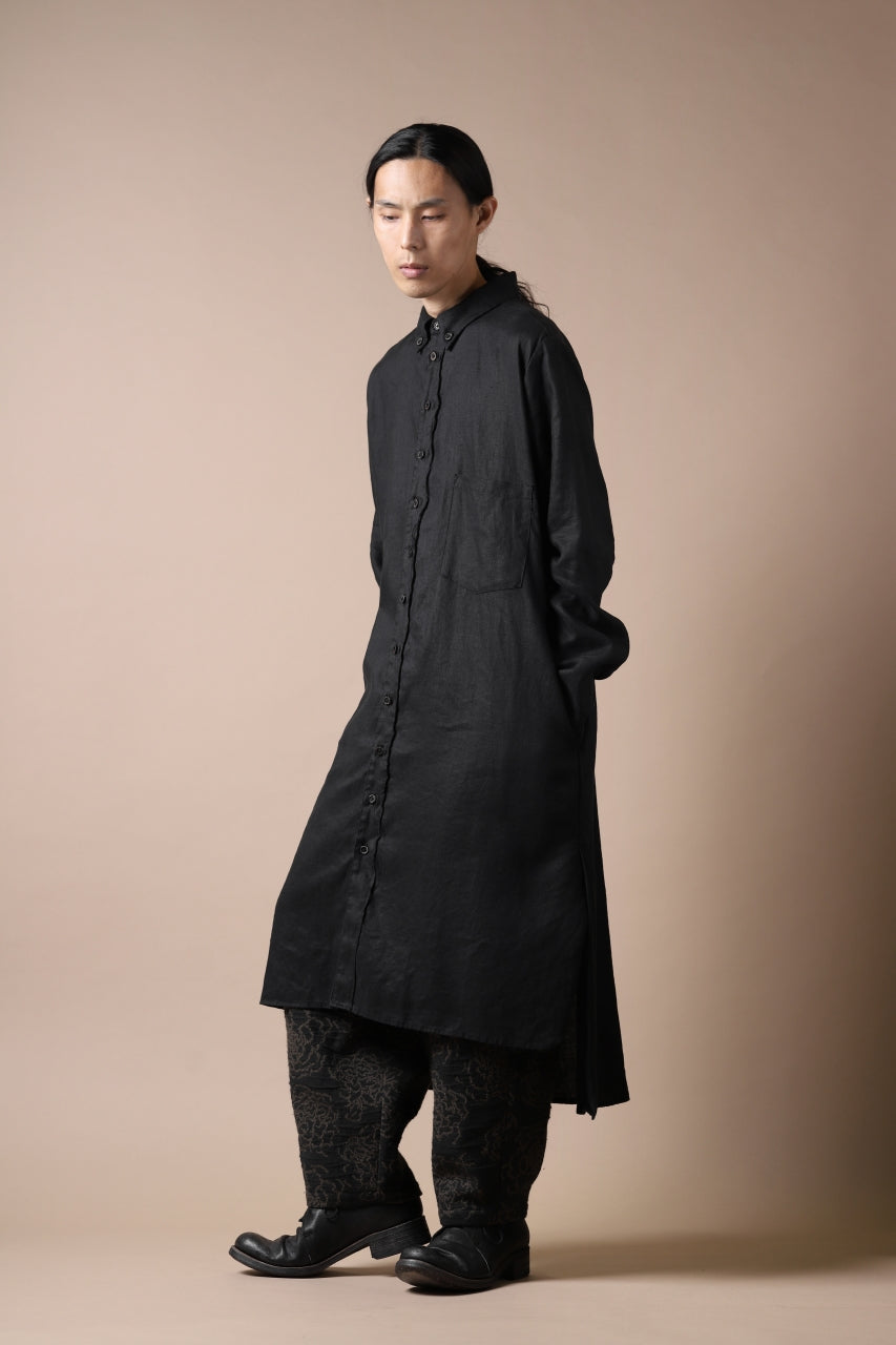 画像をギャラリービューアに読み込む, Aleksandr Manamis Long Box Pleat Shirt (BLACK)