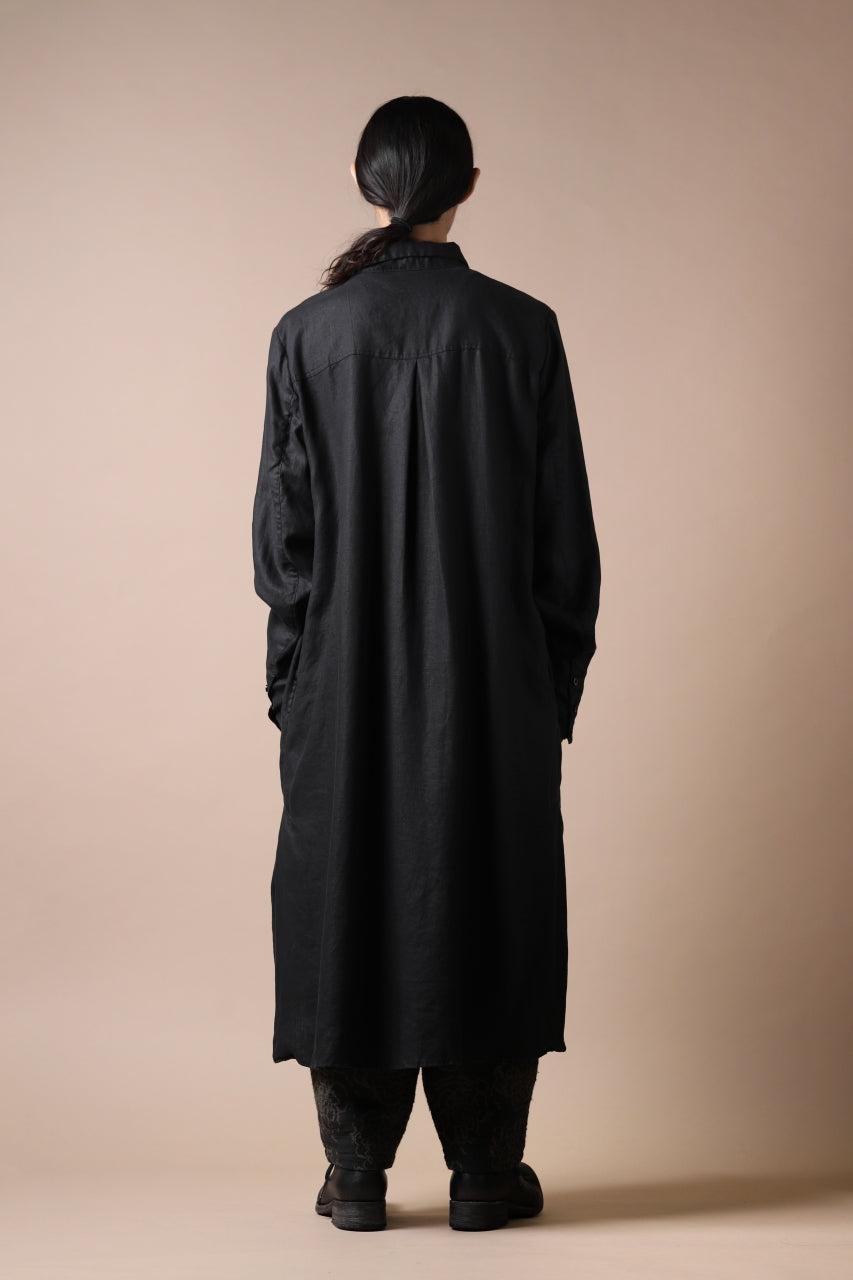 画像をギャラリービューアに読み込む, Aleksandr Manamis Long Box Pleat Shirt (BLACK)