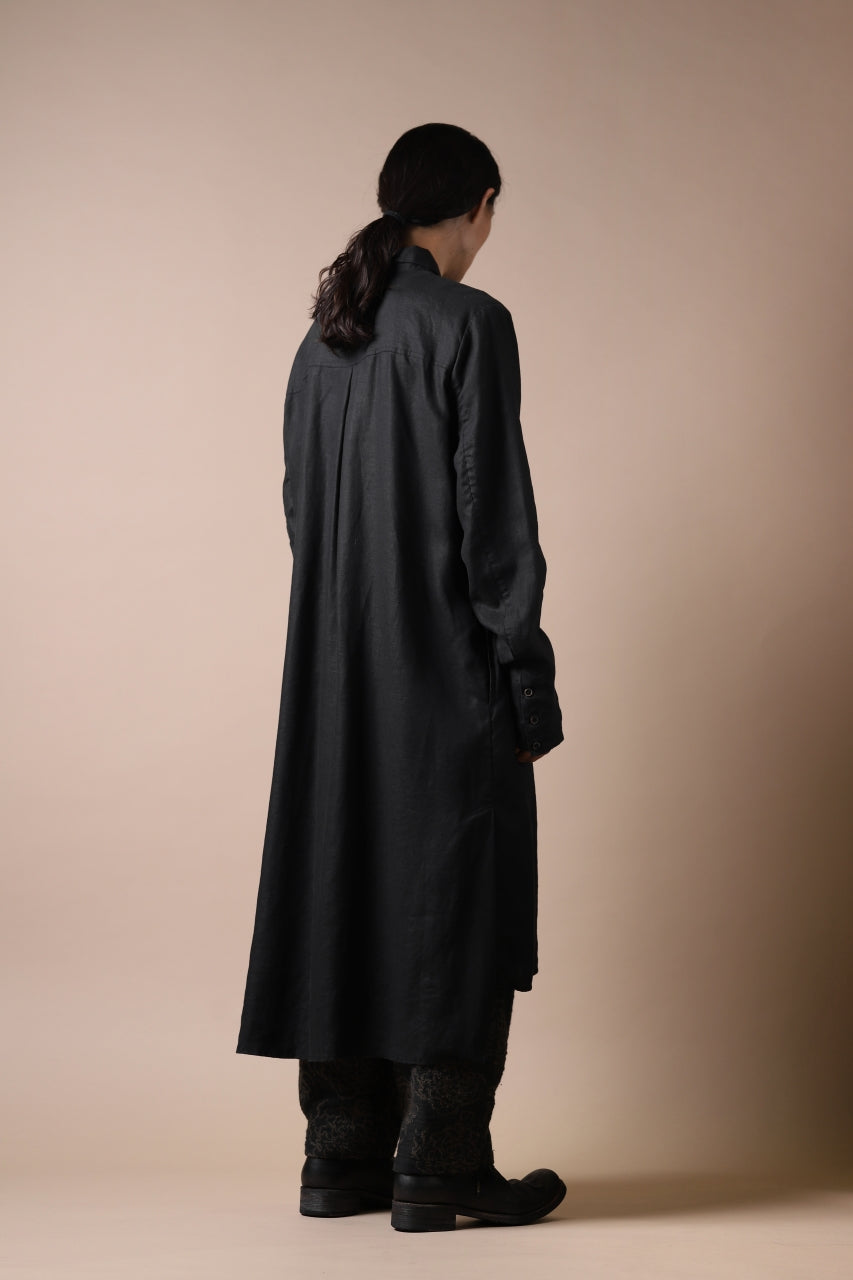 画像をギャラリービューアに読み込む, Aleksandr Manamis Long Box Pleat Shirt (BLACK)