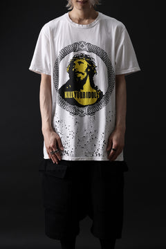 画像をギャラリービューアに読み込む, MASSIMO SABBADIN GRAPHIC T SHIRT wt. SCREEN PRINT/DESTROY (sill trd)
