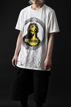 画像をギャラリービューアに読み込む, MASSIMO SABBADIN GRAPHIC T SHIRT wt. SCREEN PRINT/DESTROY (sill trd)