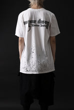 画像をギャラリービューアに読み込む, MASSIMO SABBADIN GRAPHIC T SHIRT wt. SCREEN PRINT/DESTROY (sill trd)