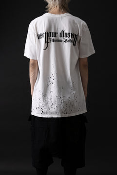 画像をギャラリービューアに読み込む, MASSIMO SABBADIN GRAPHIC T SHIRT wt. SCREEN PRINT/DESTROY (sill trd)