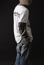 画像をギャラリービューアに読み込む, MASSIMO SABBADIN GRAPHIC T SHIRT wt. SCREEN PRINT/DESTROY (sill trd)