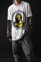 画像をギャラリービューアに読み込む, MASSIMO SABBADIN GRAPHIC T SHIRT wt. SCREEN PRINT/DESTROY (sill trd)