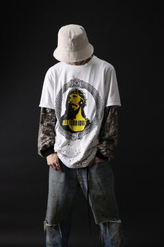 画像をギャラリービューアに読み込む, MASSIMO SABBADIN GRAPHIC T SHIRT wt. SCREEN PRINT/DESTROY (sill trd)