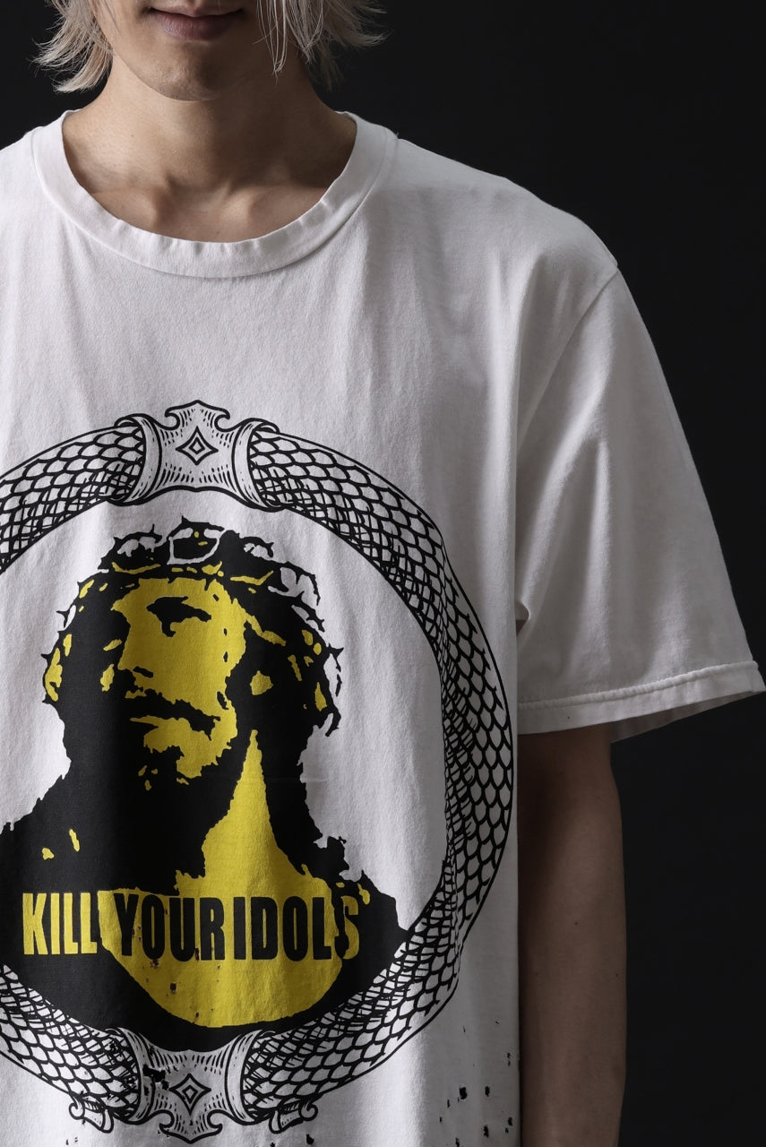 画像をギャラリービューアに読み込む, MASSIMO SABBADIN GRAPHIC T SHIRT wt. SCREEN PRINT/DESTROY (sill trd)