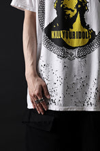 画像をギャラリービューアに読み込む, MASSIMO SABBADIN GRAPHIC T SHIRT wt. SCREEN PRINT/DESTROY (sill trd)