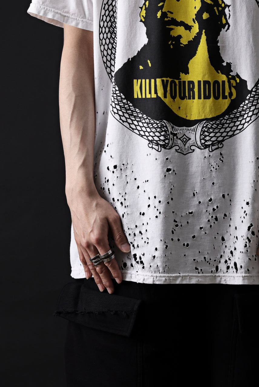 画像をギャラリービューアに読み込む, MASSIMO SABBADIN GRAPHIC T SHIRT wt. SCREEN PRINT/DESTROY (sill trd)