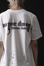 画像をギャラリービューアに読み込む, MASSIMO SABBADIN GRAPHIC T SHIRT wt. SCREEN PRINT/DESTROY (sill trd)