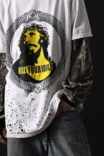 画像をギャラリービューアに読み込む, MASSIMO SABBADIN GRAPHIC T SHIRT wt. SCREEN PRINT/DESTROY (sill trd)