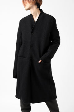Load image into Gallery viewer, daub RAW EDGE COAT / VIRGIN WOOL (BLACK)