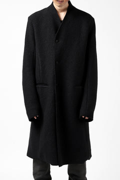 Load image into Gallery viewer, daub RAW EDGE COAT / VIRGIN WOOL (BLACK)