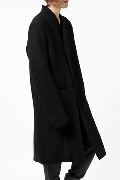 Load image into Gallery viewer, daub RAW EDGE COAT / VIRGIN WOOL (BLACK)