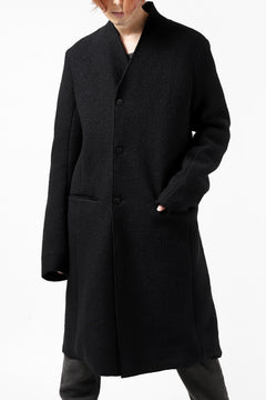 Load image into Gallery viewer, daub RAW EDGE COAT / VIRGIN WOOL (BLACK)