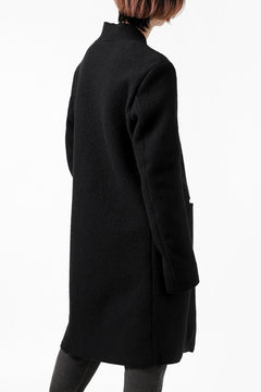 Load image into Gallery viewer, daub RAW EDGE COAT / VIRGIN WOOL (BLACK)