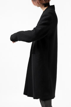 Load image into Gallery viewer, daub RAW EDGE COAT / VIRGIN WOOL (BLACK)