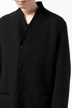 Load image into Gallery viewer, daub RAW EDGE COAT / VIRGIN WOOL (BLACK)