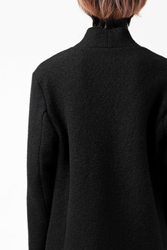 Load image into Gallery viewer, daub RAW EDGE COAT / VIRGIN WOOL (BLACK)