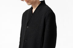 Load image into Gallery viewer, daub RAW EDGE COAT / VIRGIN WOOL (BLACK)