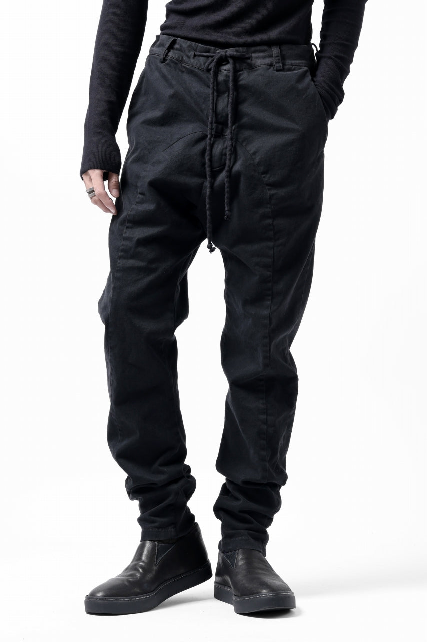 画像をギャラリービューアに読み込む, daub DYEING EASY TROUSER PANTS / STRETCH TWILL COTTON (BLACK)