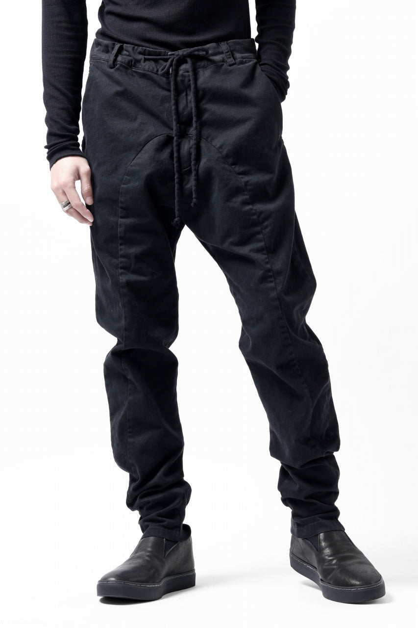 画像をギャラリービューアに読み込む, daub DYEING EASY TROUSER PANTS / STRETCH TWILL COTTON (BLACK)