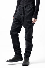 画像をギャラリービューアに読み込む, daub DYEING EASY TROUSER PANTS / STRETCH TWILL COTTON (BLACK)