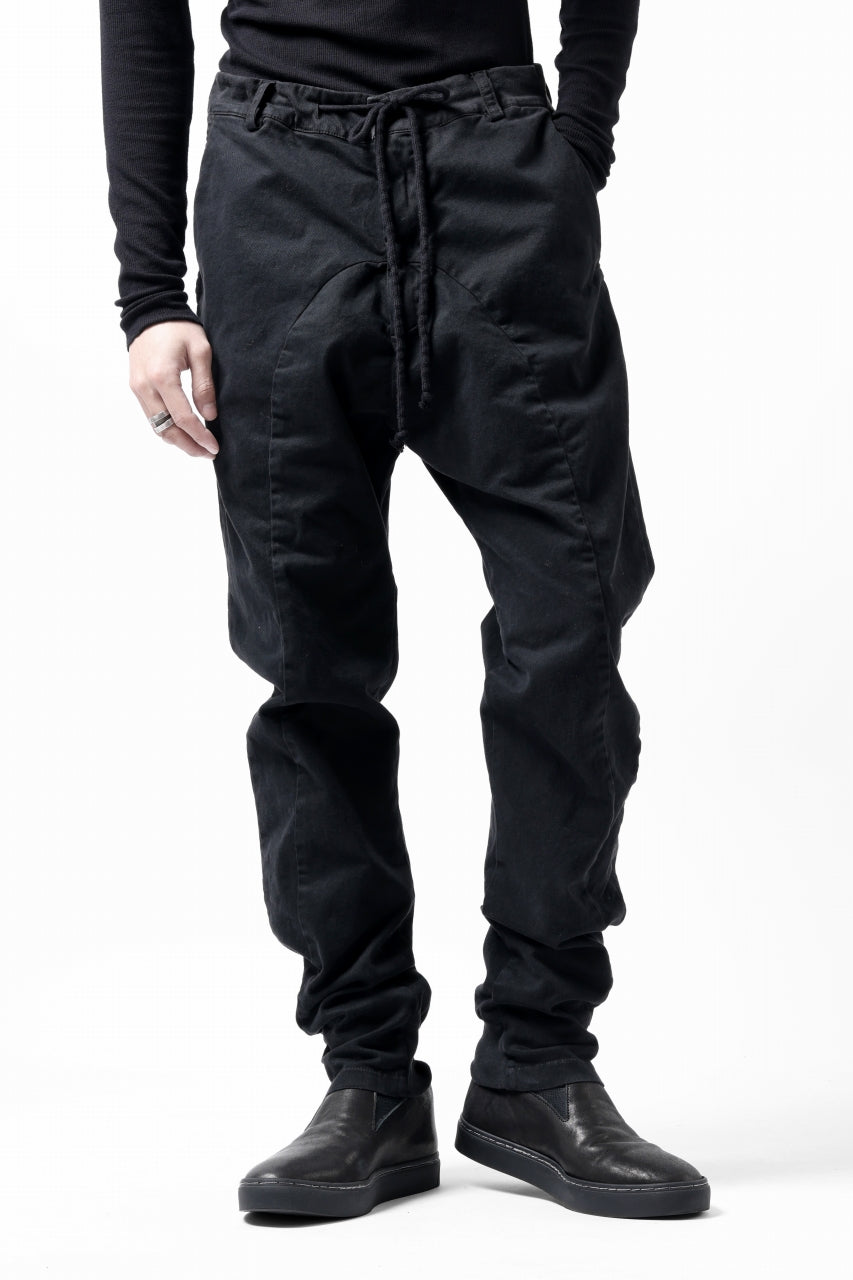 画像をギャラリービューアに読み込む, daub DYEING EASY TROUSER PANTS / STRETCH TWILL COTTON (BLACK)
