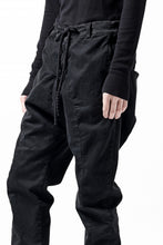 画像をギャラリービューアに読み込む, daub DYEING EASY TROUSER PANTS / STRETCH TWILL COTTON (BLACK)