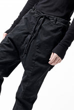 画像をギャラリービューアに読み込む, daub DYEING EASY TROUSER PANTS / STRETCH TWILL COTTON (BLACK)