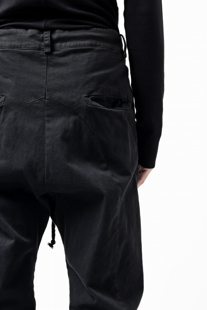 画像をギャラリービューアに読み込む, daub DYEING EASY TROUSER PANTS / STRETCH TWILL COTTON (BLACK)