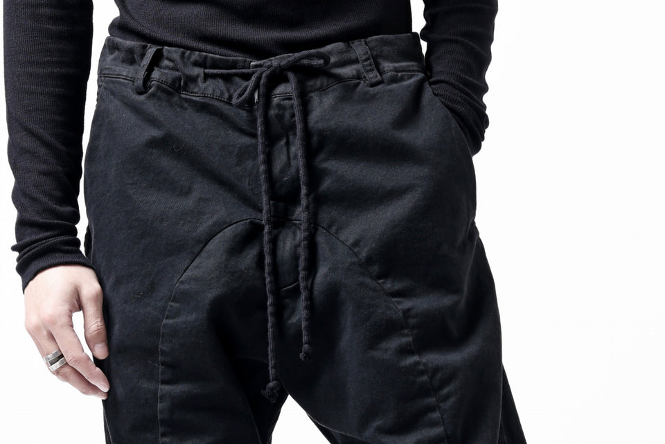 画像をギャラリービューアに読み込む, daub DYEING EASY TROUSER PANTS / STRETCH TWILL COTTON (BLACK)