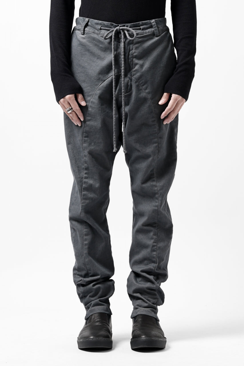 Load image into Gallery viewer, daub DYEING EASY TROUSER PANTS / STRETCH TWILL COTTON (GREY)