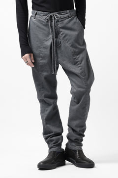 Load image into Gallery viewer, daub DYEING EASY TROUSER PANTS / STRETCH TWILL COTTON (GREY)