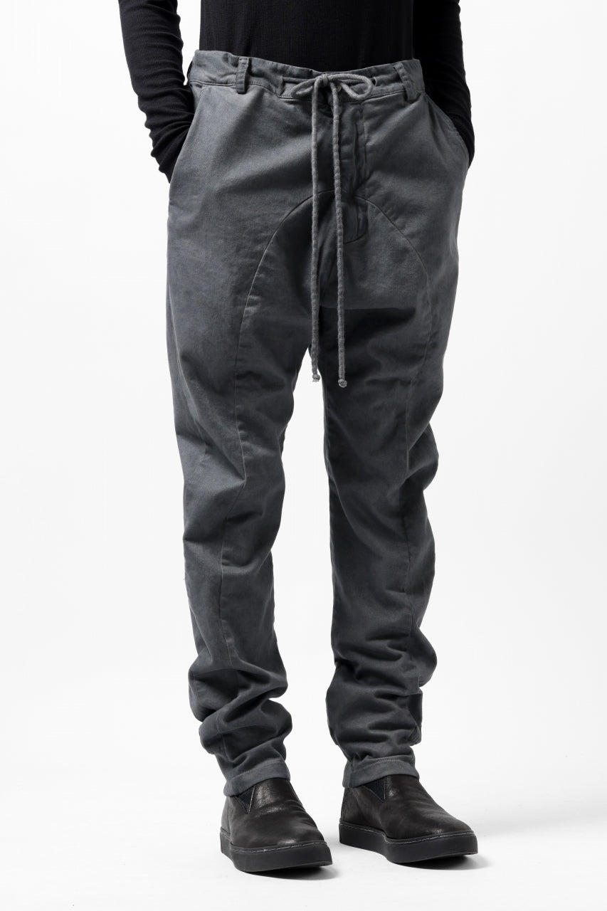 Load image into Gallery viewer, daub DYEING EASY TROUSER PANTS / STRETCH TWILL COTTON (GREY)