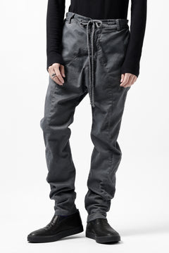 Load image into Gallery viewer, daub DYEING EASY TROUSER PANTS / STRETCH TWILL COTTON (GREY)