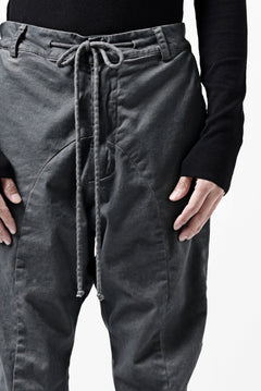 Load image into Gallery viewer, daub DYEING EASY TROUSER PANTS / STRETCH TWILL COTTON (GREY)